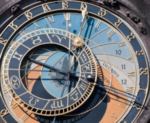astronomical clock in Prague, Czech republic
