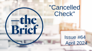 Cancelled Check Issue 64 April 2024
